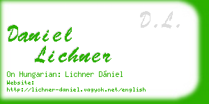 daniel lichner business card